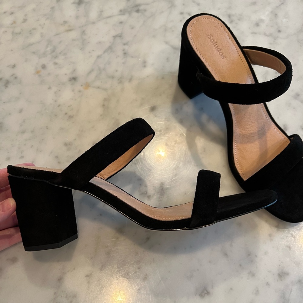 Soludos Ines Black Heel